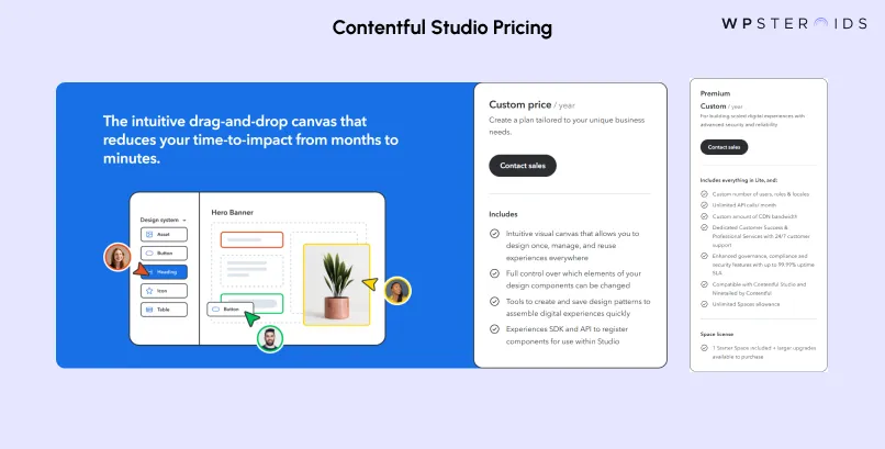 Image: Contentful Studio Pricing