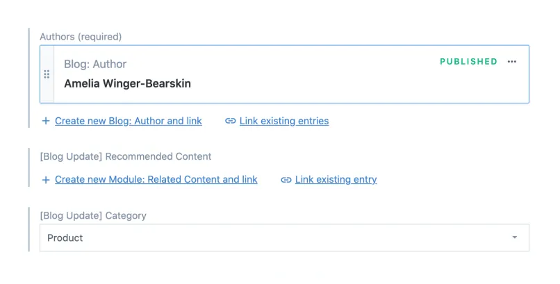 Image: Field Editor of Contentful