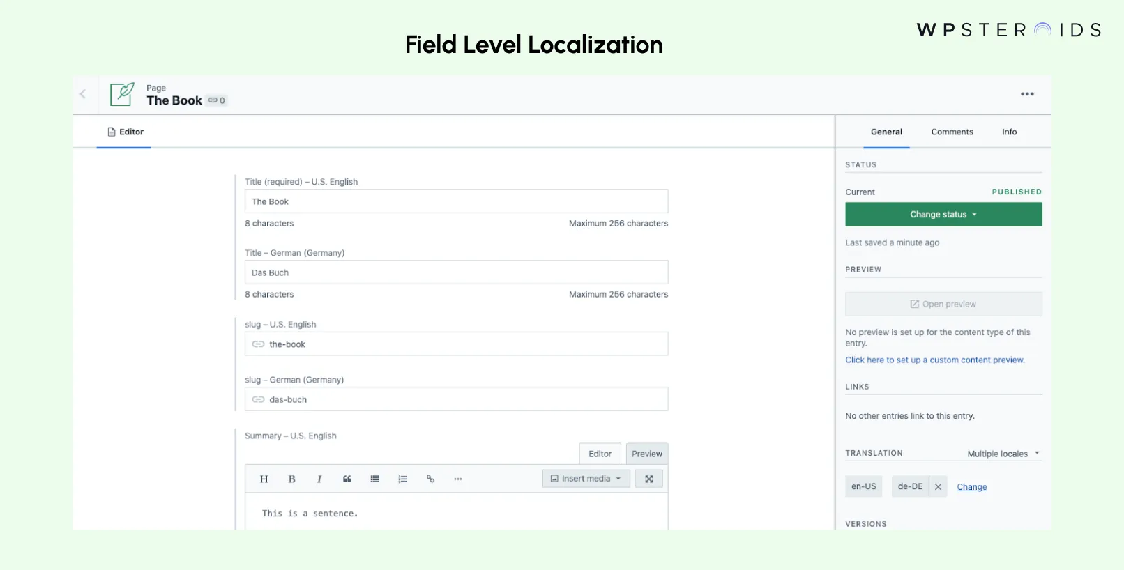 Image: Field level Localization in Contentful CMS