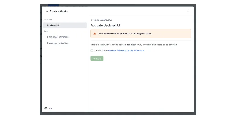 Image: Contentful Preview Center