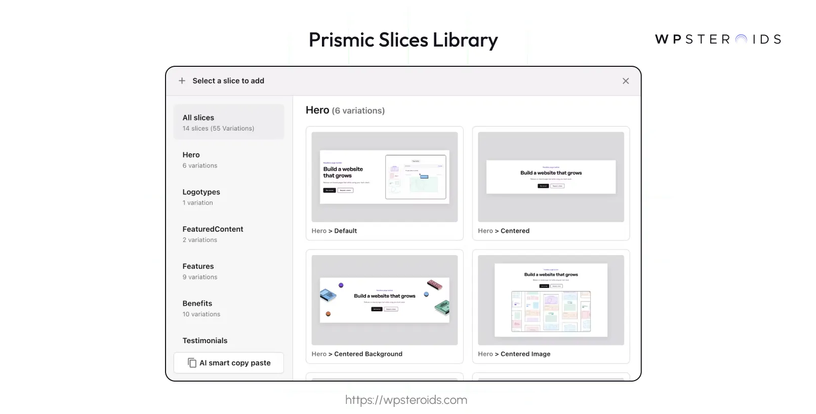Image: Prismic Slices Library