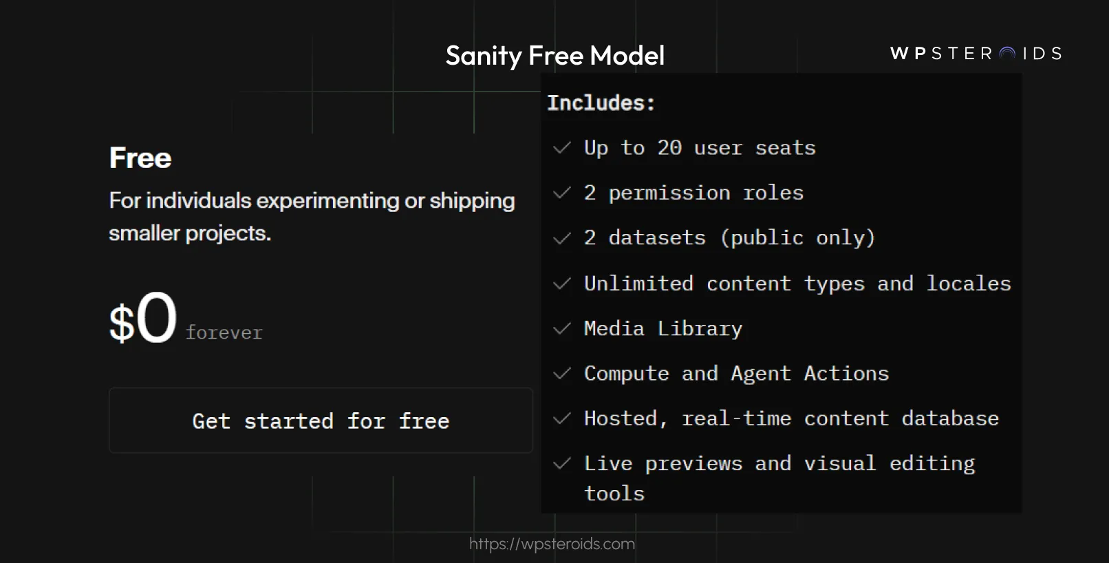 Image: Sanity Free Model