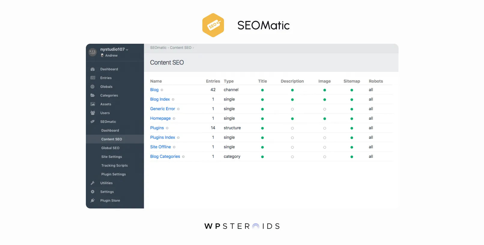 Image: SEOMatic Plugin in Craft CMS