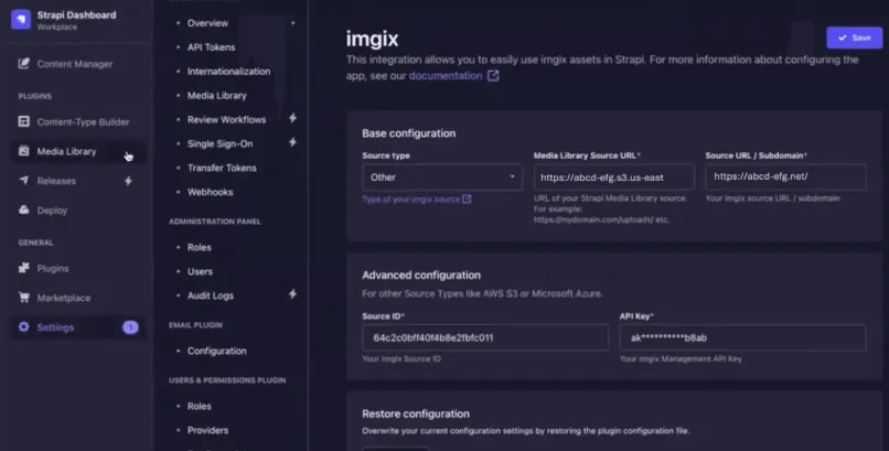 Image: Strapi Imgix Plugin